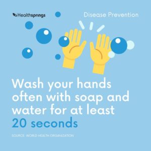 wash hands with soap