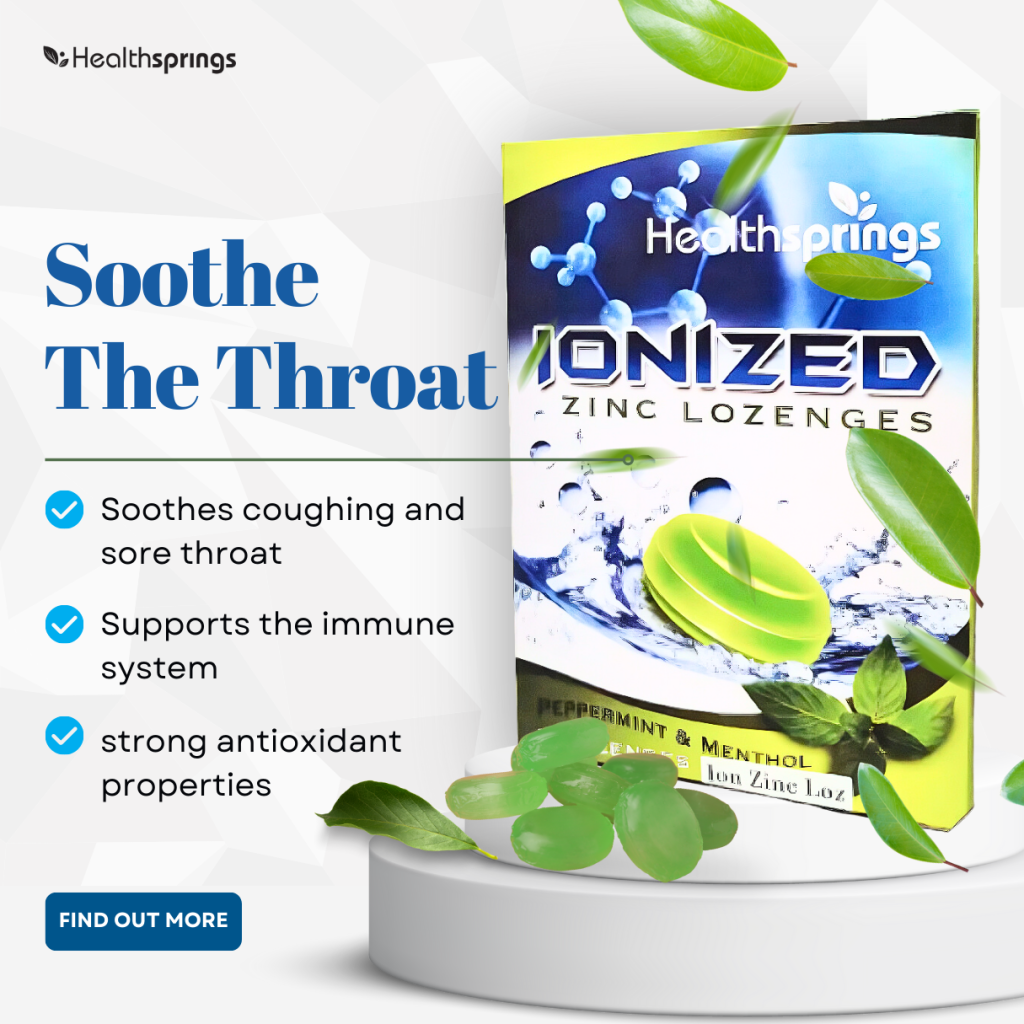 Ionized Zine Lozenges For Cough