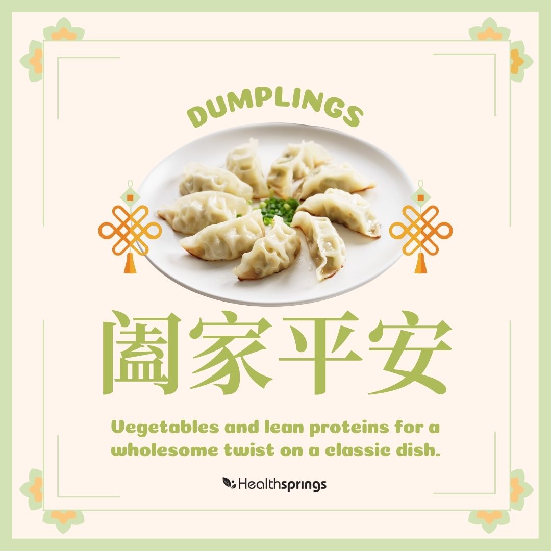 Chinese new year eat dumplings good for health reunion dinner